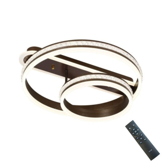 Lustra LED Egeria 150W, 9100lm, 3000K/4000K/6500K, telecomanda