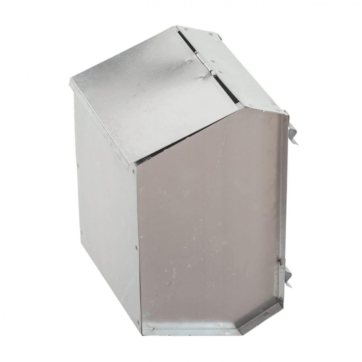 Hranitoare metalica zincata pentru iepuri, 2.2 litri, cu un compartiment