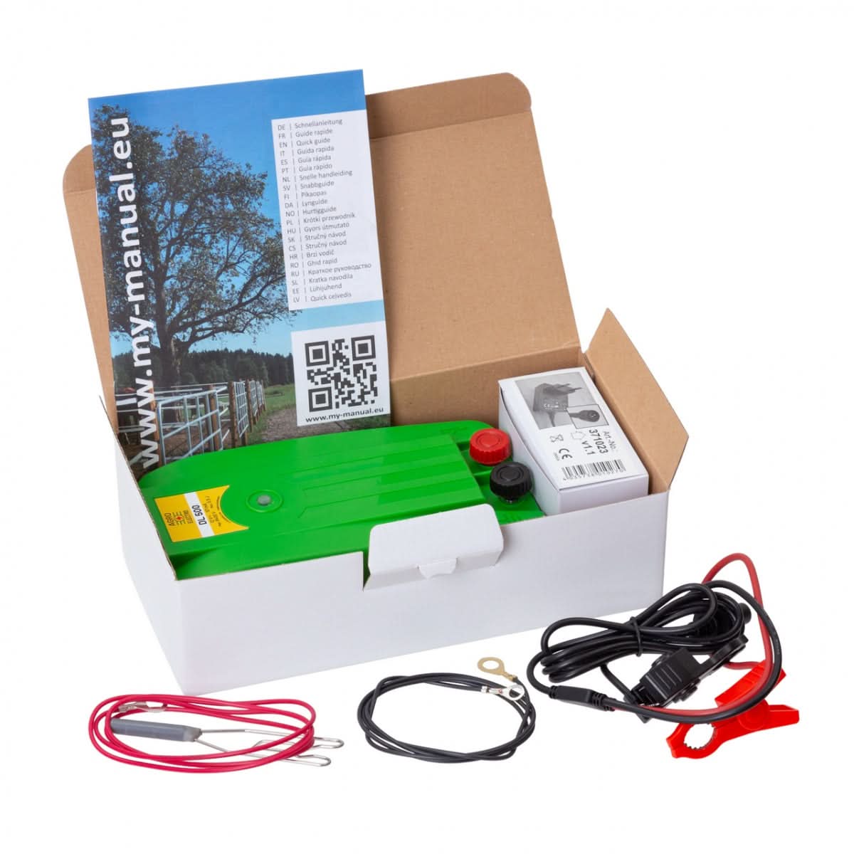 Aparat gard electric DL 500 cu adaptor de retea si cu posibilitatea de alimentare de la acumulator auto, 12 V