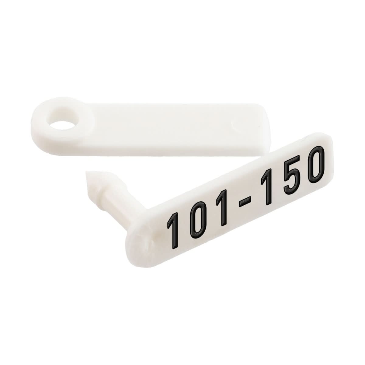 Crotalii pentru miei si iezi Twintag alb 101-150