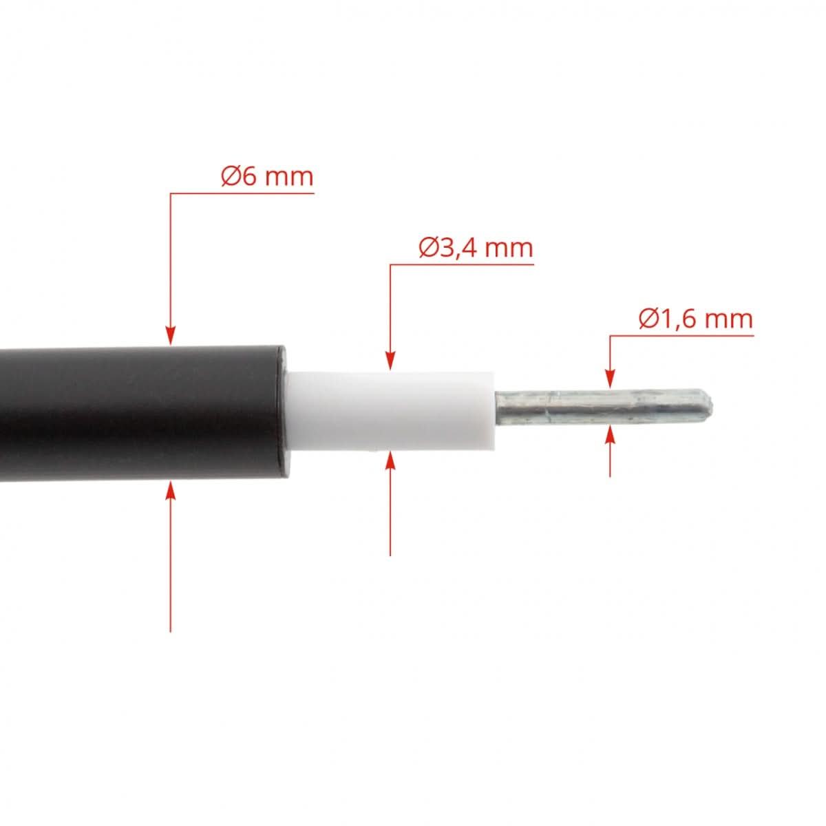 Cablu inalta tensiune gard electric cu izolatie dubla, vandut la metru