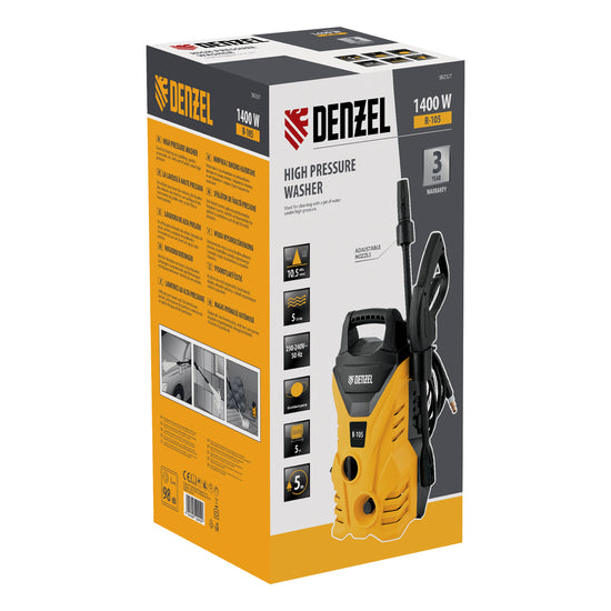 Aparat de spalat cu presiune mare Denzel R-105, 1400 W, 10,5 MPa, 5 l/min, portabil