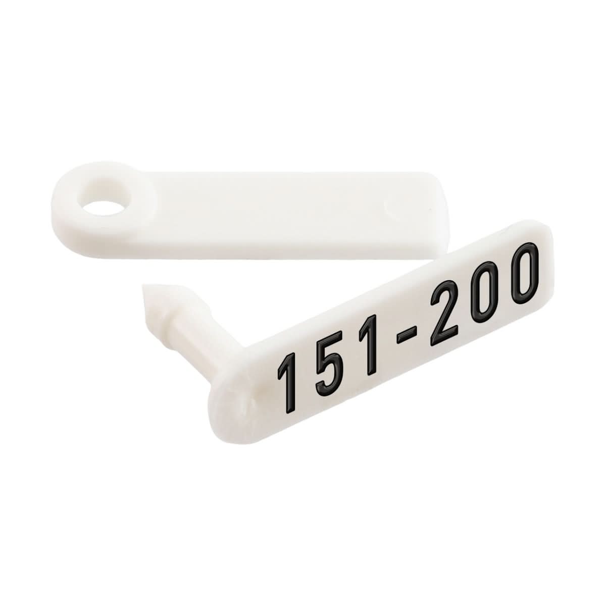 Crotalii pentru miei si iezi Twintag alb 151-200