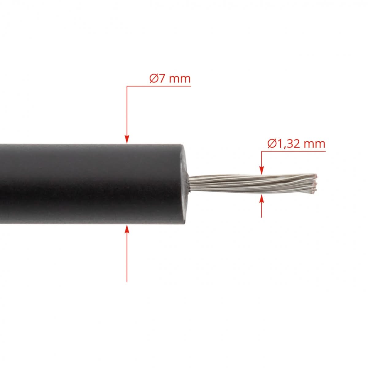 Cablu flexibil inalta tensiune gard electric, izolat, vandut la metru