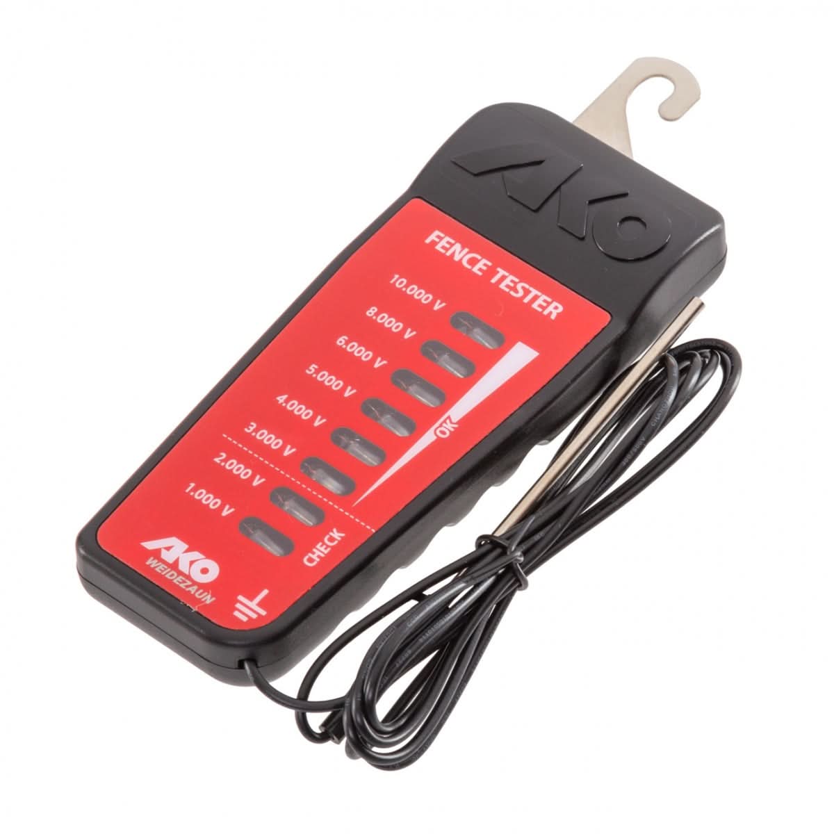 Tester tensiune gard electric 1-10 kV, fără alimentare, cu cablu împământare 140 cm