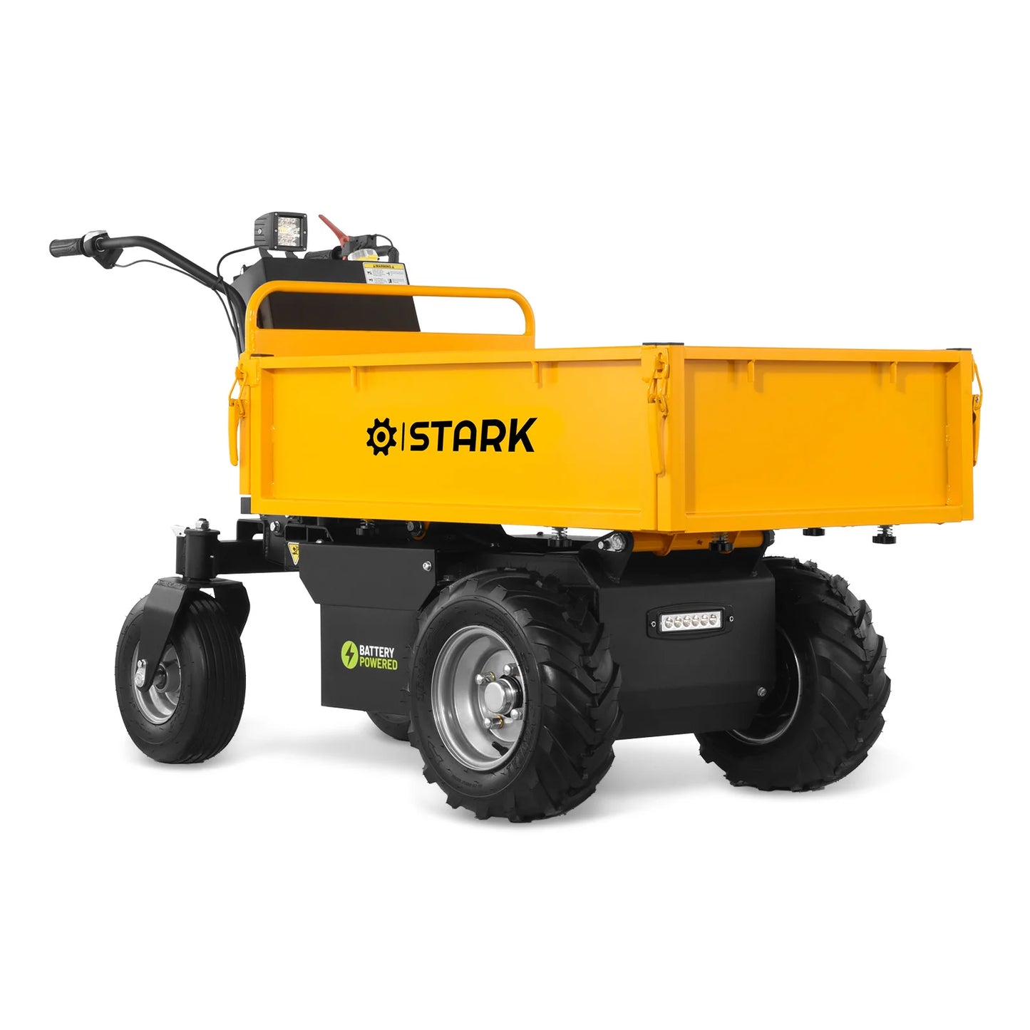 Roabă electrica autopropulsata STARK-E500, 1000W, 500 kg, basculare hidraulica