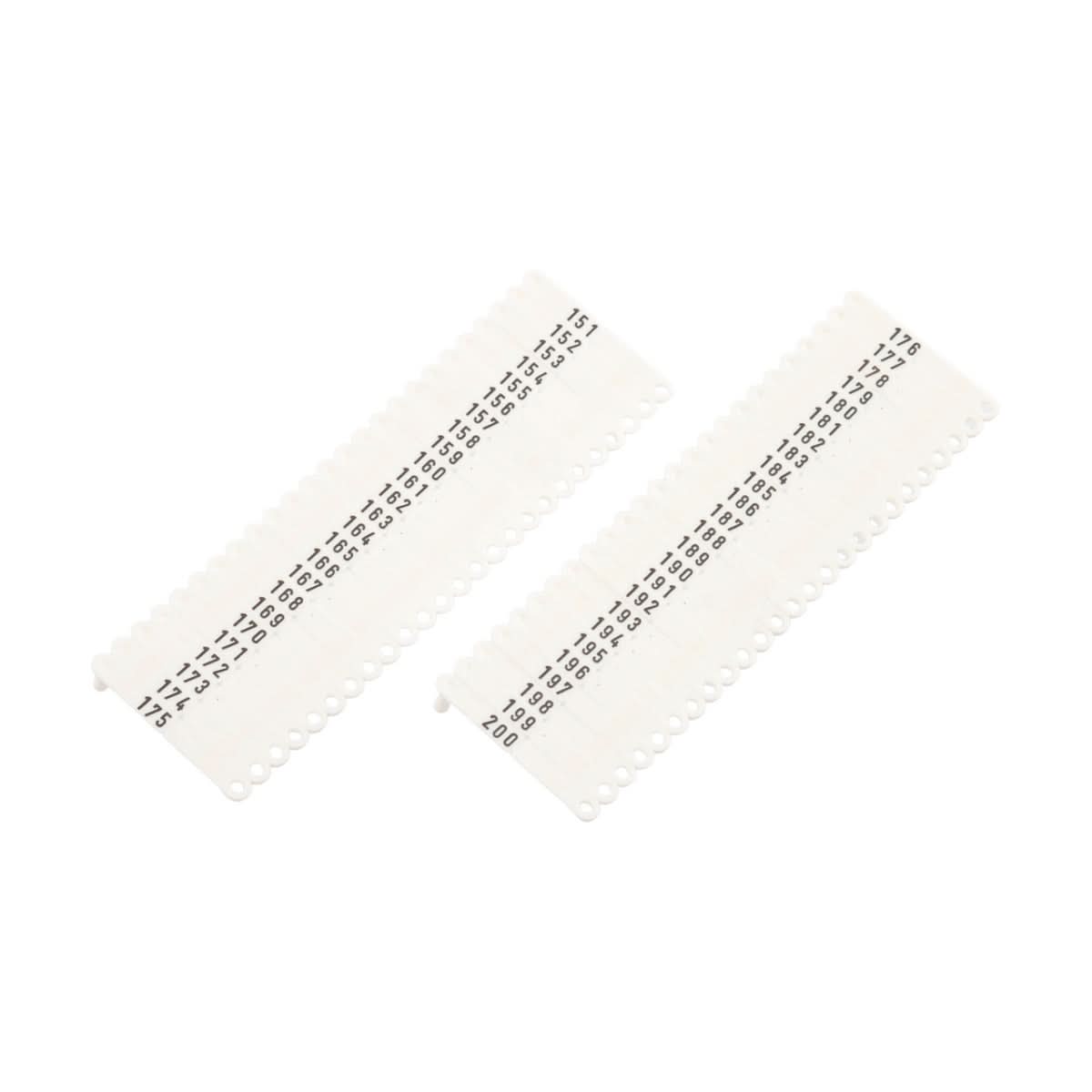 Crotalii pentru miei si iezi Twintag alb 151-200