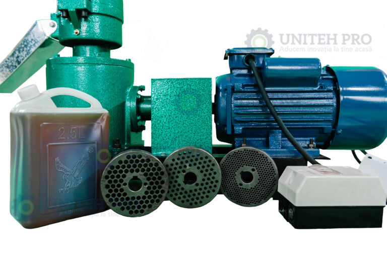 Granulator furaje ZEP KL-120 cu motor 3 kW/220V – 3 matrite incluse, productie pana la 100 kg/h