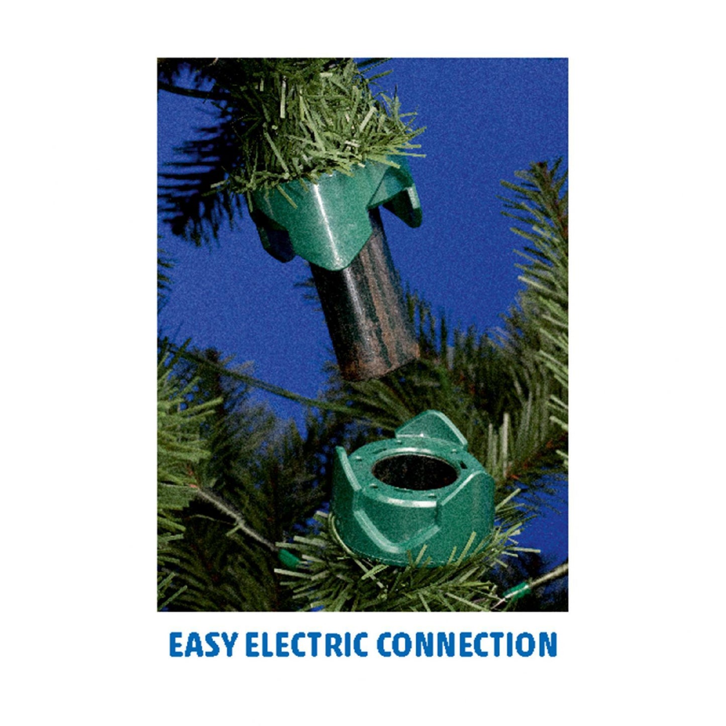 Brad Artificial 150 cm cu LED Integrat, 250 LED, Ace 3D+2D, Talpa Metal – KMF 6/150