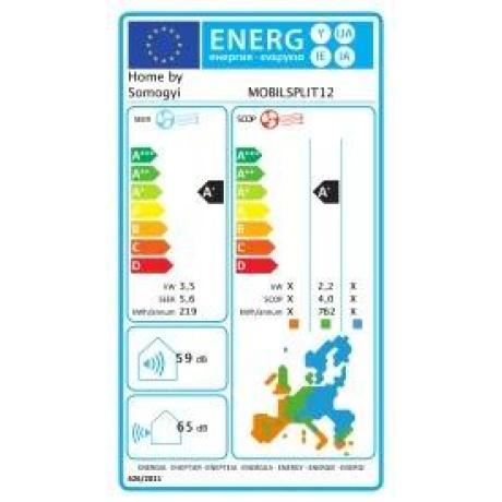 Aparat aer conditionat mobil split HOME MOBILSPLIT12, 3,5 kW, Wi-Fi