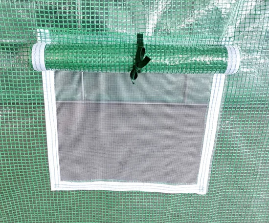 Solar gradina ZEP 8x3x2 m, 24 mp, folie polietilena 180 g/mp UV, structura otel galvanizat 26 mm