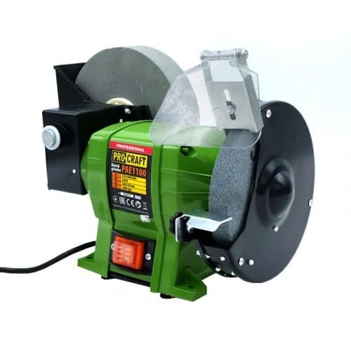 Polizor de banc PROCRAFT PAE1100, 250W, 2980 RPM, discuri 250mm si 150mm