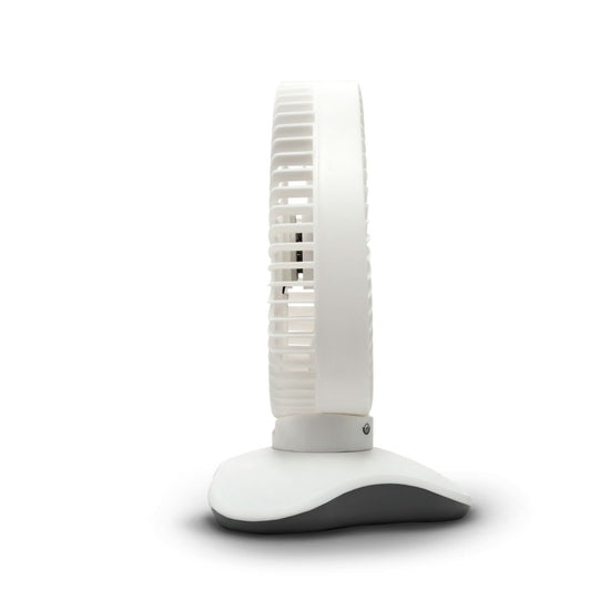 Ventilator de birou USB BÖHM BP2306, 6 inch, 3 viteze, 60° oscilatie, motor brushless 5W, alb