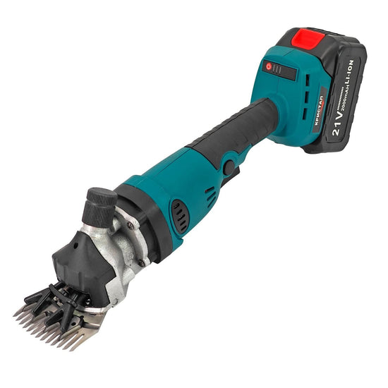 Masina de tuns oi pe acumulator 21V 2000mAh 2 baterii accesorii incluse cutie transport DDT-CRISTAL