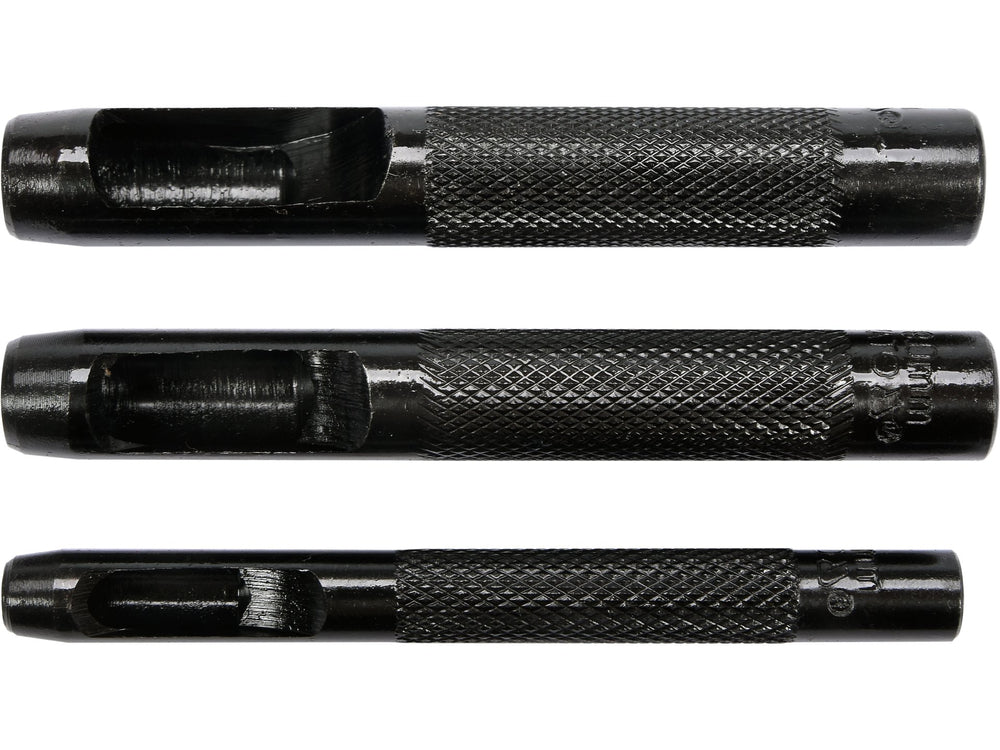 Set preducele 3 buc, 6-8-10mm – pentru gauri precise in piele, cauciuc si textile