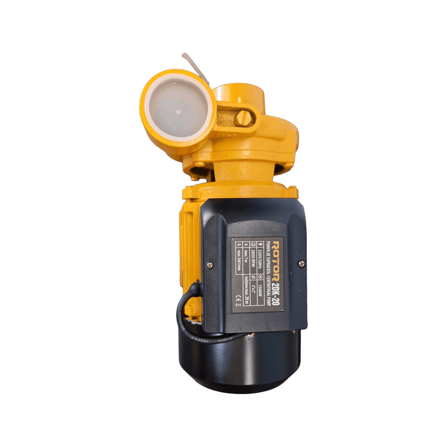 Pompa de suprafata ROTOR 2DK-20, 2 inch x 2 inch, 1500 W, debit 360 L/min, 2850 rpm, adancime 7 m, inaltime 20 m - ZEP.RO - Ți-e la îndemână!