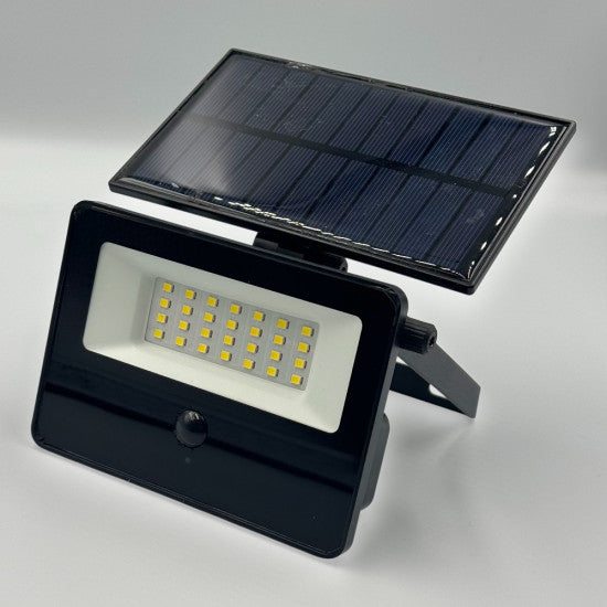 Proiector LED Solar cu Senzor Miscare 50W, 6500K, 140x133x60 mm