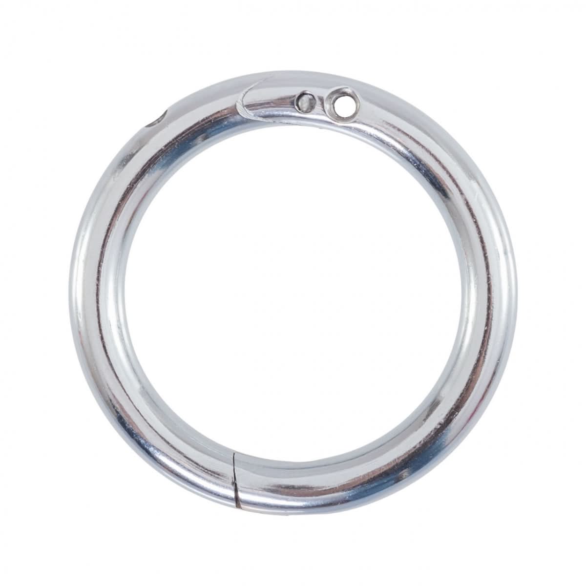 Inel nazal pentru bovine, 54 mm, nichelat, cu sistem de inchidere cu surub