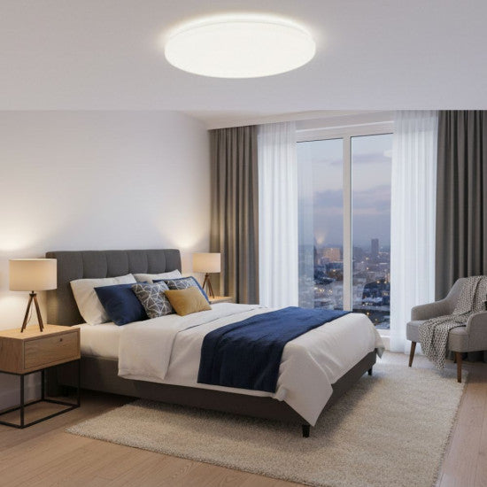 Plafoniera LED Slim Milky, 32W, Ø375x60mm, 4100K
