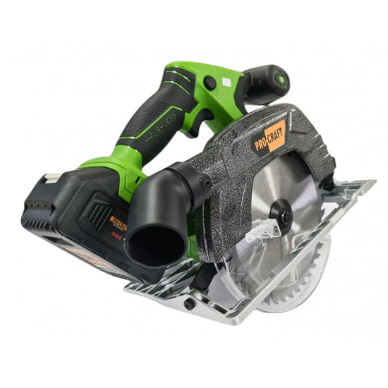 Circular Procraft PCA20 pe acumulator, 20V, Brushless, panza 185 mm, semiprofesional