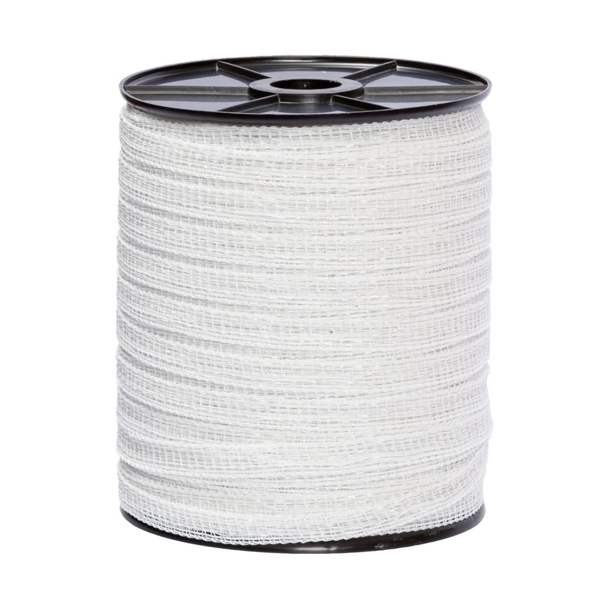 Bandă gard electric 10 mm, 200 m, rezistență la rupere 60 kg, rezistență electrică 11 Ω/m