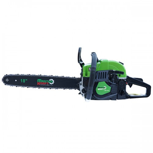 Motofierastrau MasterKraft MK3700-CS, 2.72 CP, 52 cm³, lame 18” si 16”, echipare completa
