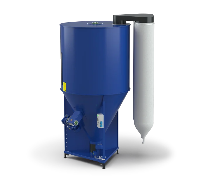Amestecator furaje KS-2000 cu descarcare automata – 2000 kg, volum 3945 L, Ucraina