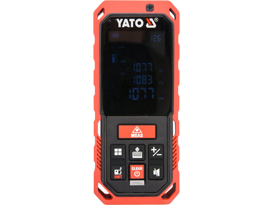 Telemetru cu laser 0.2-60 m, masurare distanta, calcul suprafata si volum, IP65 Yato YT-73127 - imagine produs 1
