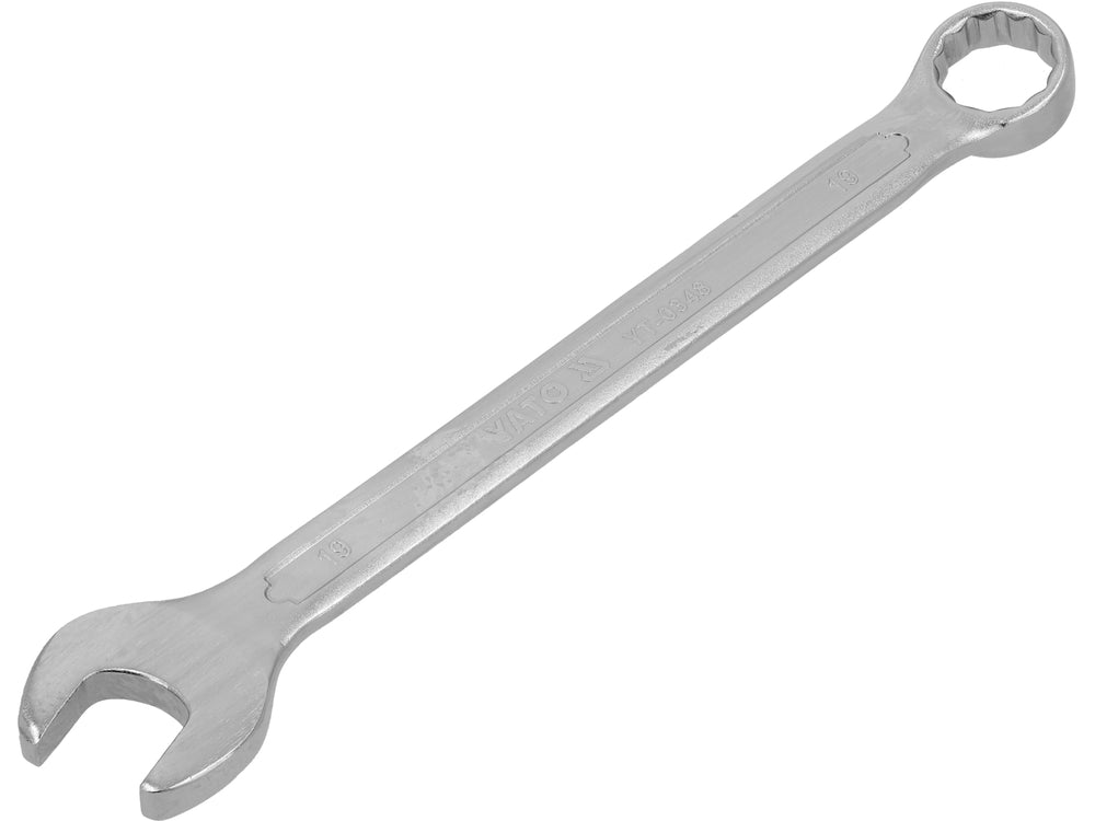 Cheie combinata satinata 19 mm, otel crom-vanadiu rezistent
