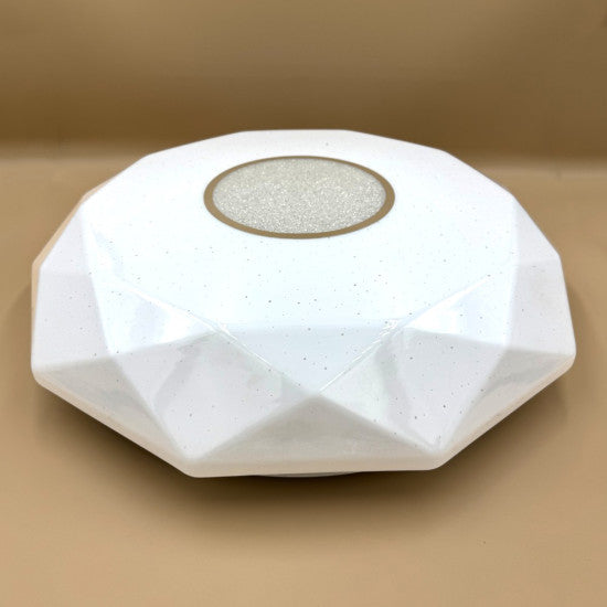 Plafoniera LED Diamant cu Inel Decorativ, 24W, Ø400x100mm, 6500K