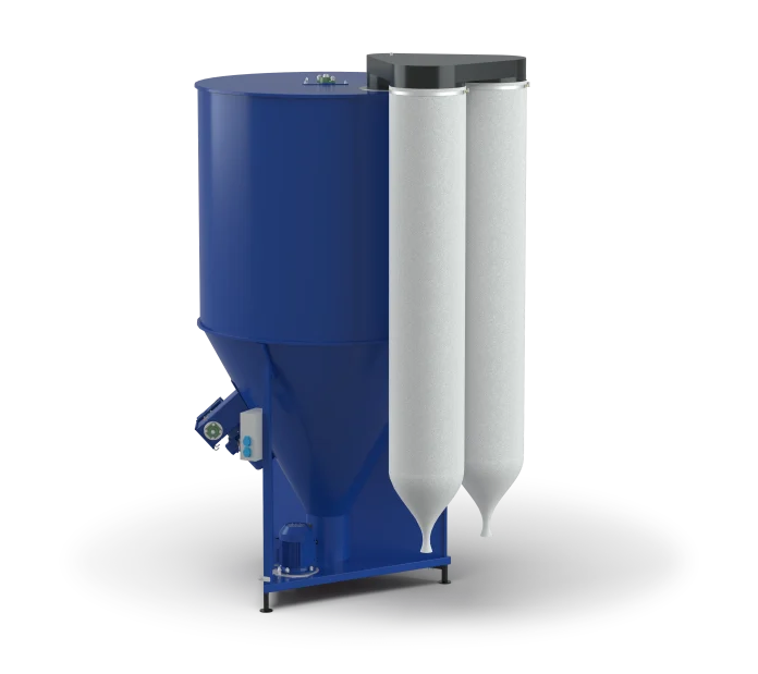 Amestecator furaje KS-2000 cu descarcare automata – 2000 kg, volum 3945 L, Ucraina