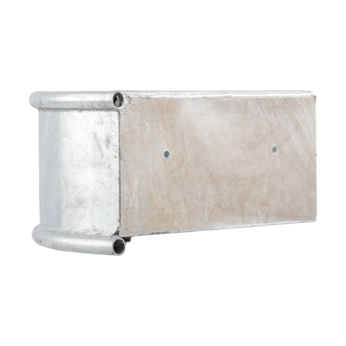 Hranitoare colt otel zincat 35 litri pentru bovine si cabaline montare perete