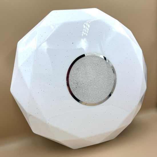 Plafoniera LED Diamant cu Inel Decorativ, 24W, Ø400x100mm, 6500K