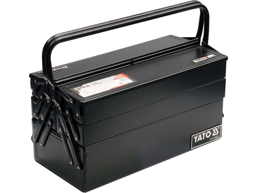 Cutie metalica cu scule Yato 63 piese, otel CrV 50BV30, sistem AS-Drive, clichet 72 dinti, chei combinate, tubulara 1/2", valiza profesionala