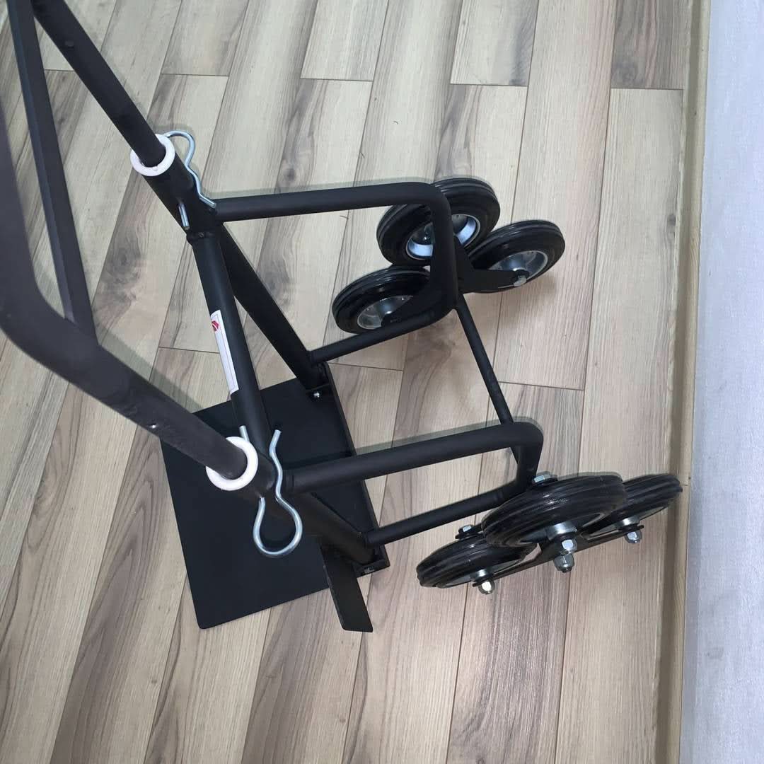 Carucior tip liza scari VivaTechnix VMD-1011, 6 roti cauciuc plin, 200 kg, maner telescopic