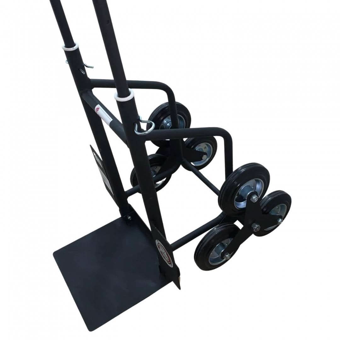 Carucior tip liza scari VivaTechnix VMD-1011, 6 roti cauciuc plin, 200 kg, maner telescopic