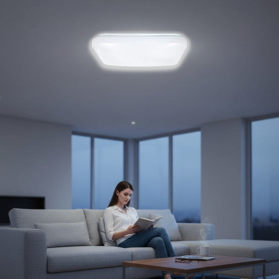 Plafoniera LED Slim Milky, 12W, 270x270x60mm, 6400K