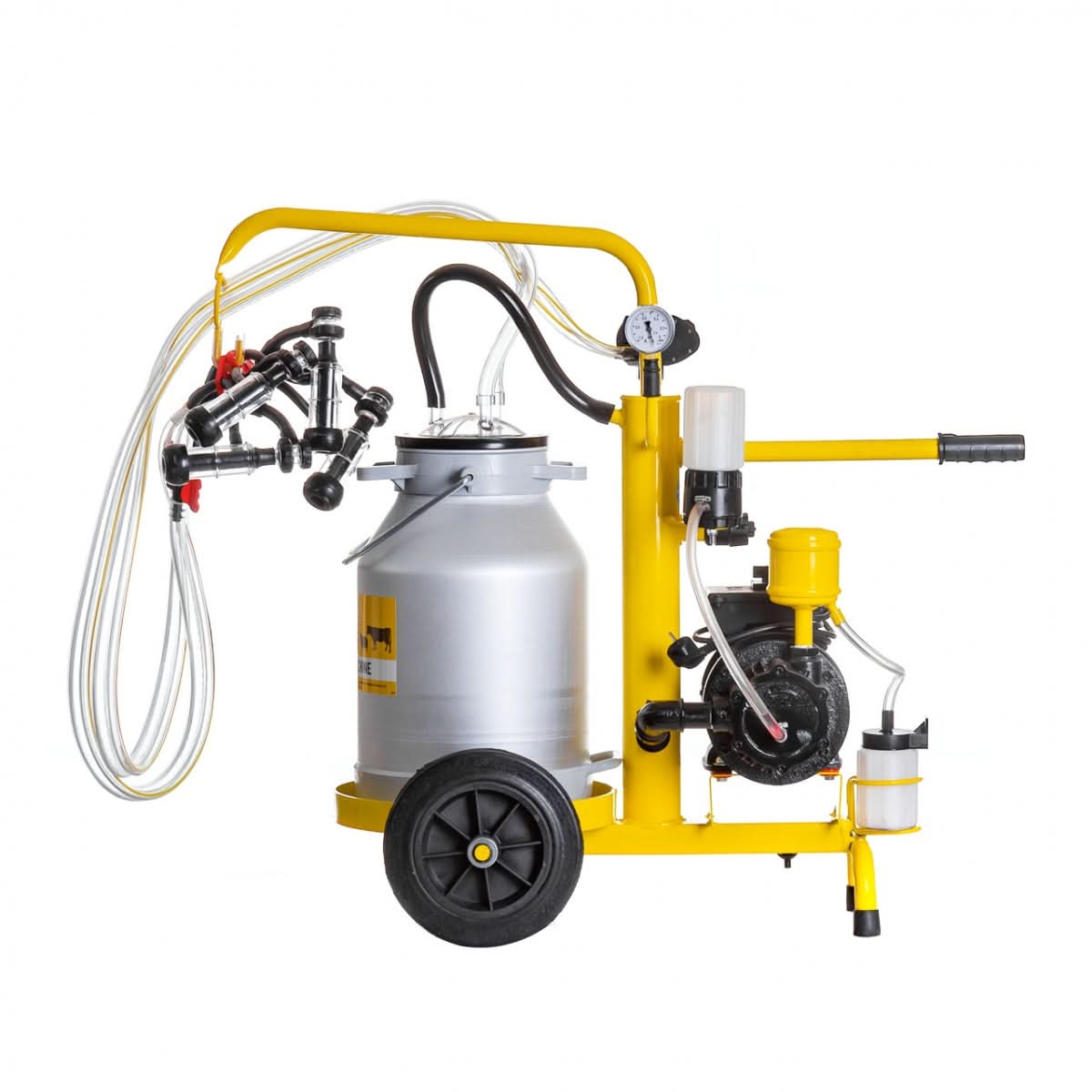 Aparat de muls oi, 2 posturi, 1 bidon aluminiu 25 litri, eco