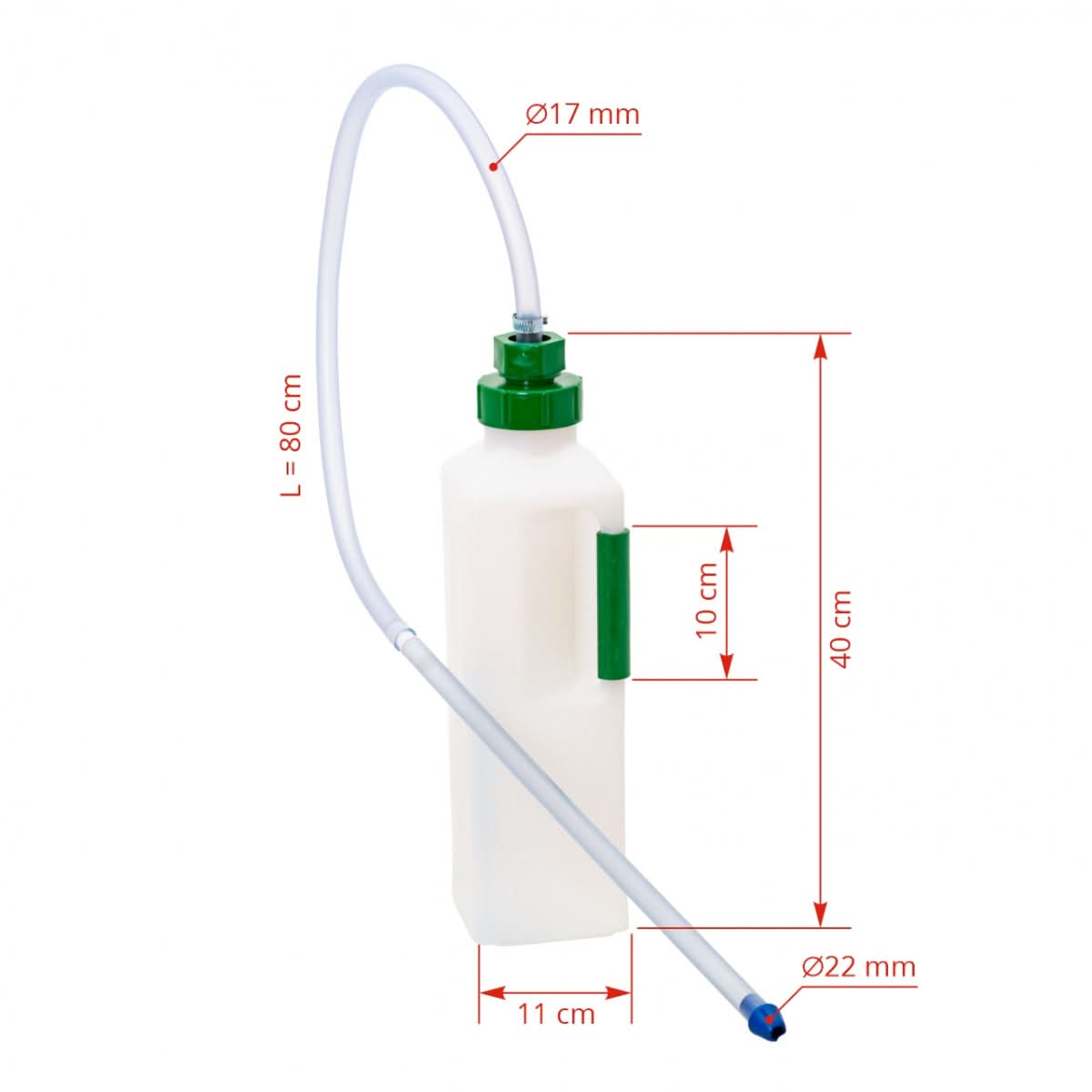 Bidon administrare lichide pentru vitei, 3000 ml, cu drenaj