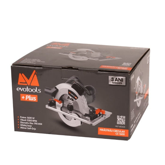 Fierastrau Circular EvoTools Plus CS1600, 1600W, 5500 rpm