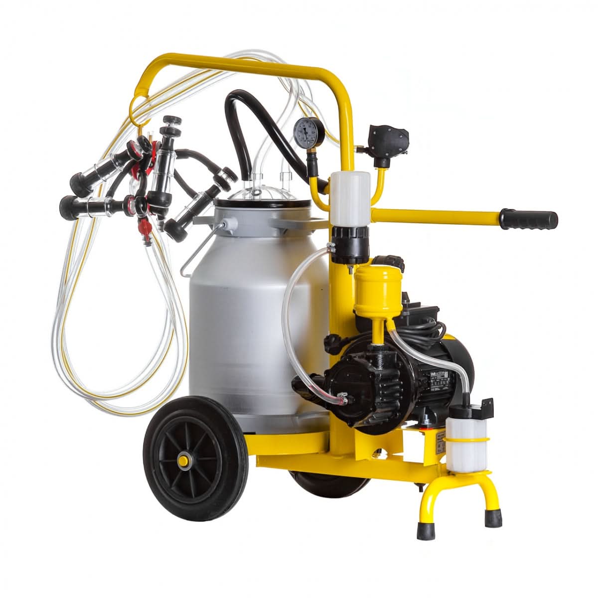 Aparat de muls oi, 2 posturi, 1 bidon aluminiu 25 litri, eco