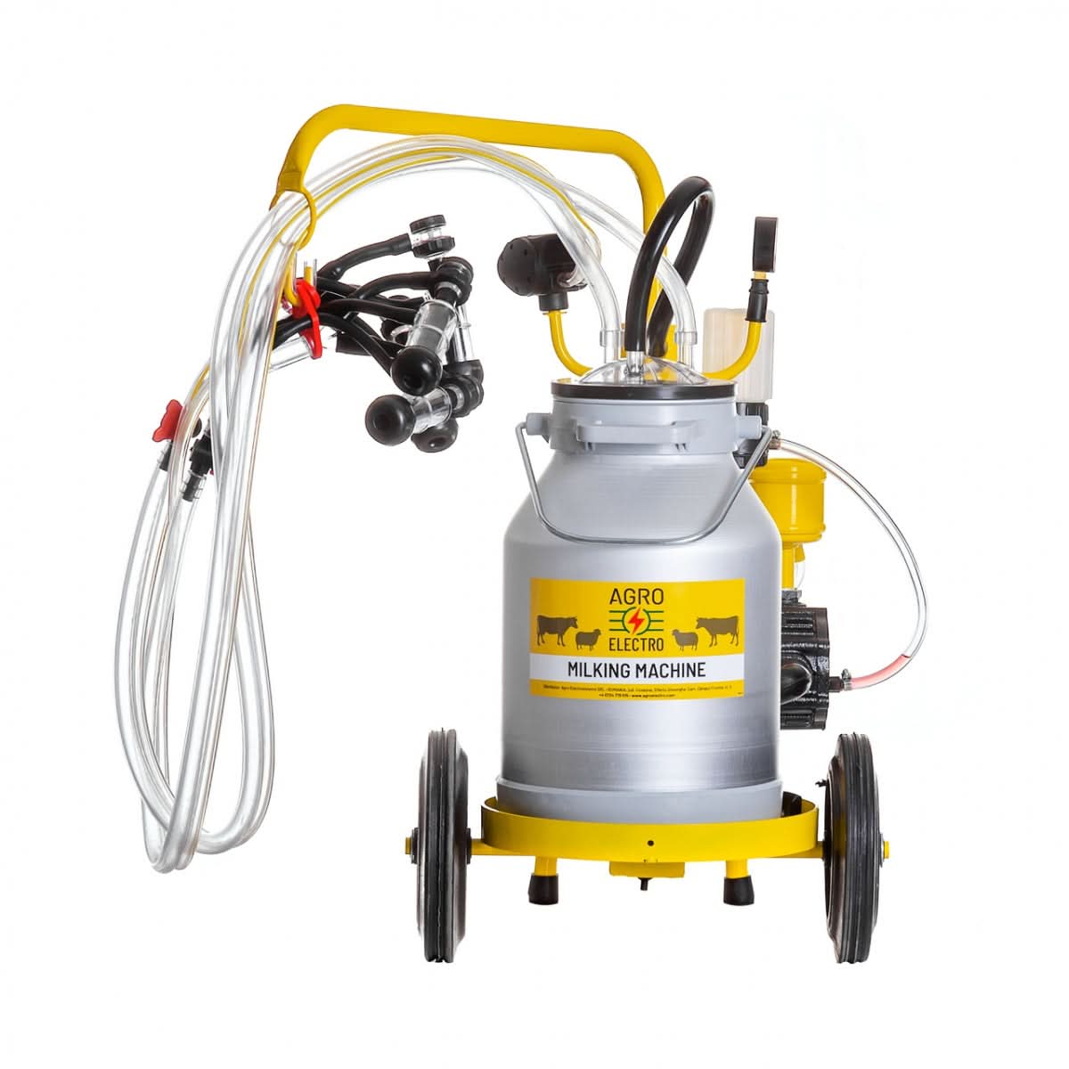 Aparat de muls oi, 2 posturi, 1 bidon aluminiu 25 litri, eco