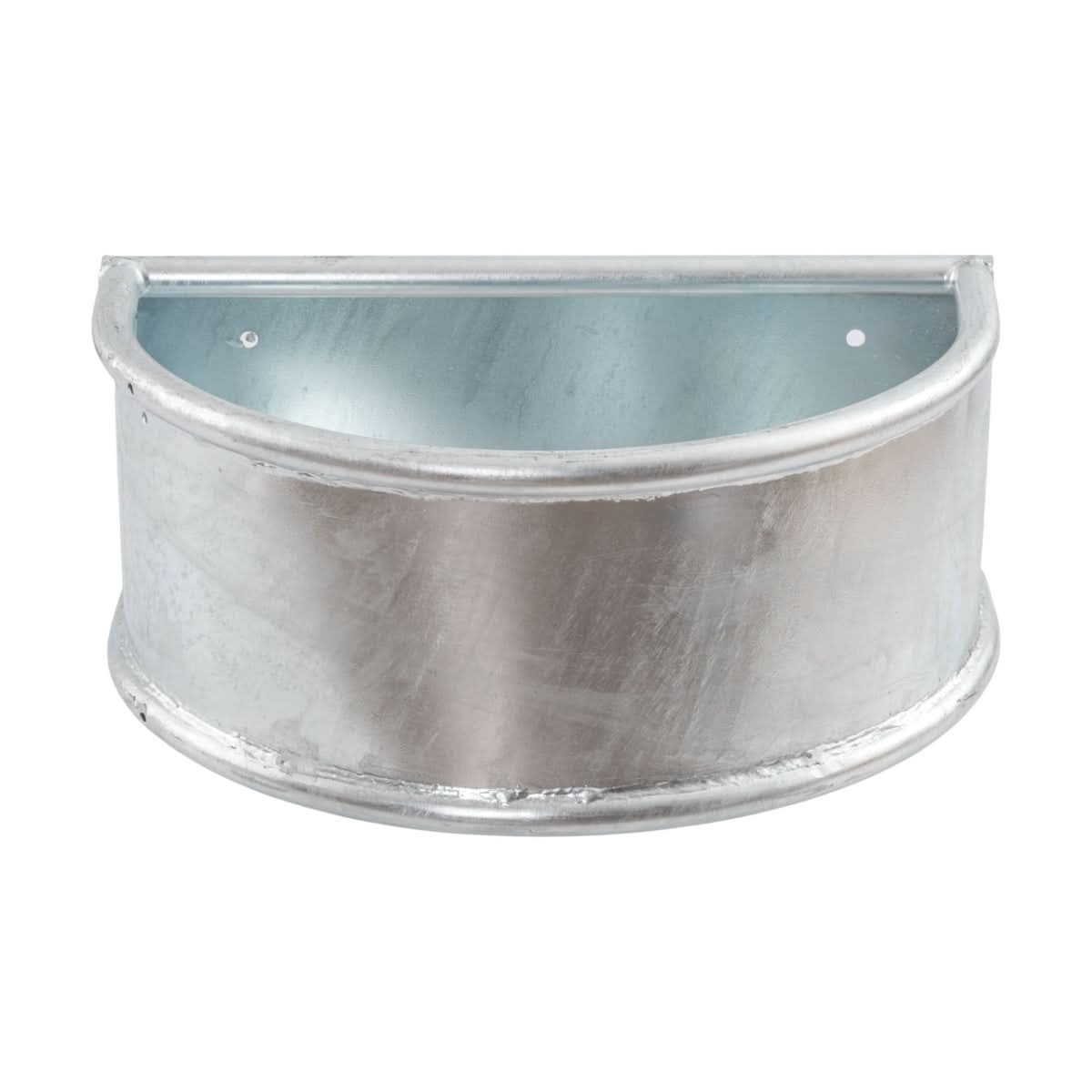 Hranitoare semirotunda otel zincat 28 litri pentru bovine si cabaline montare perete