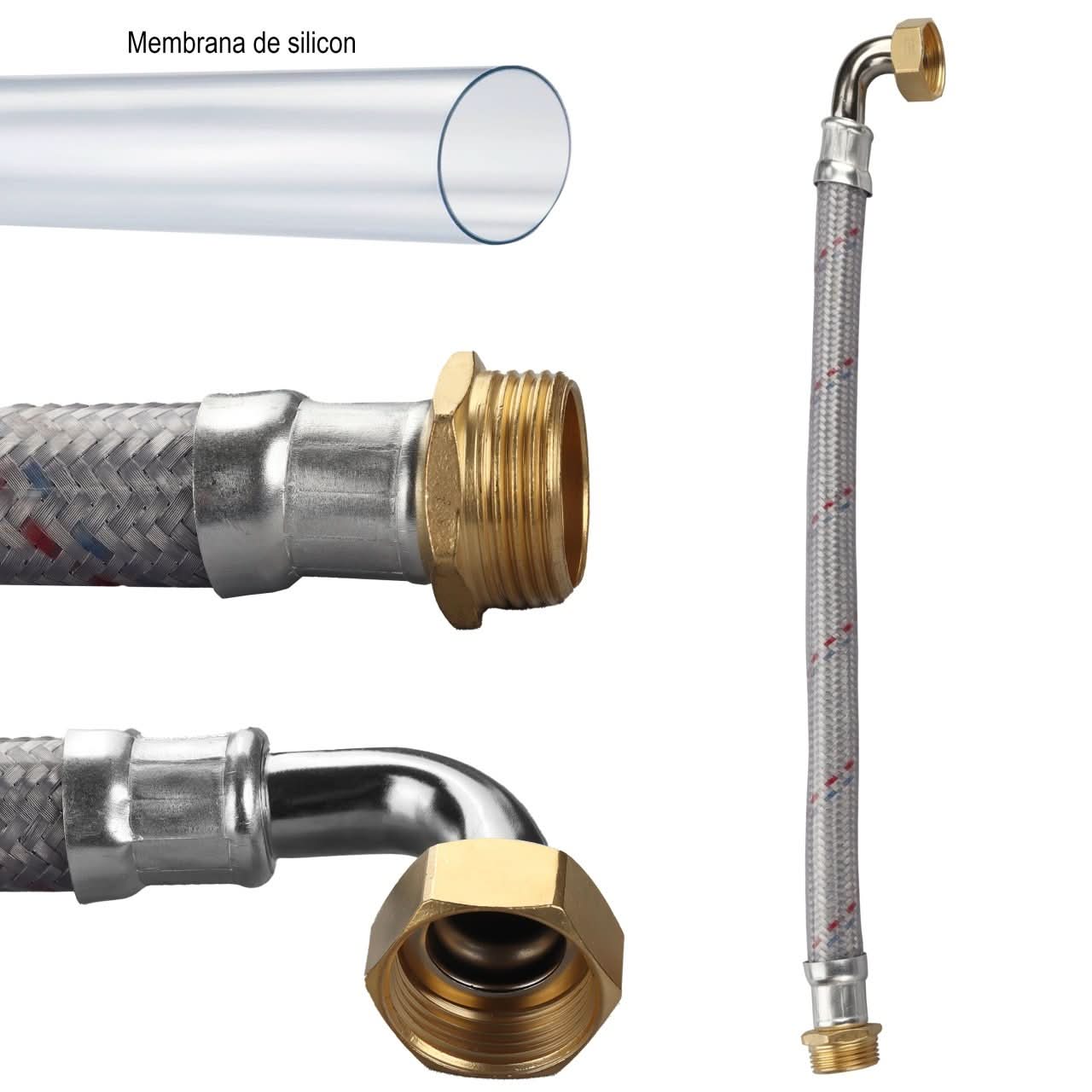 Racord cu Husă PVC Antivibrant pentru Hidrofor 1" - 50 cm ELEFANT EH-50