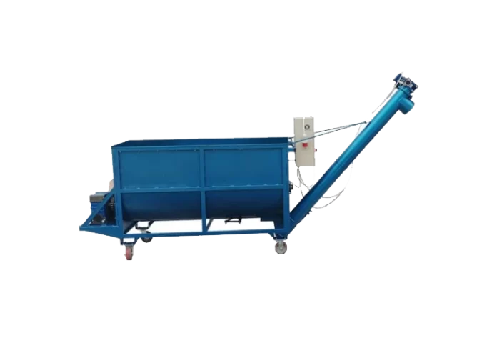 Amestecator orizontal 1000 L cu snec de descarcare – Artmash LLC, 380V