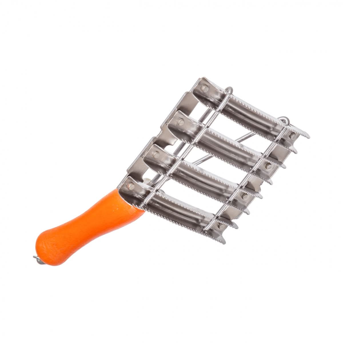 Perie metalica dintata pentru bovine, 11 × 12,5 cm