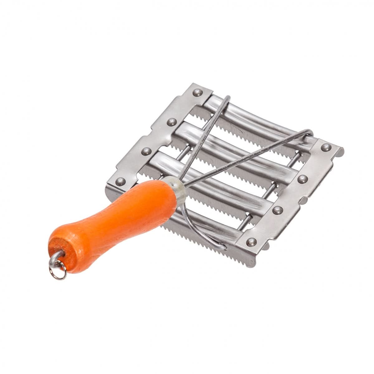 Perie metalica dintata pentru bovine, 11 × 12,5 cm