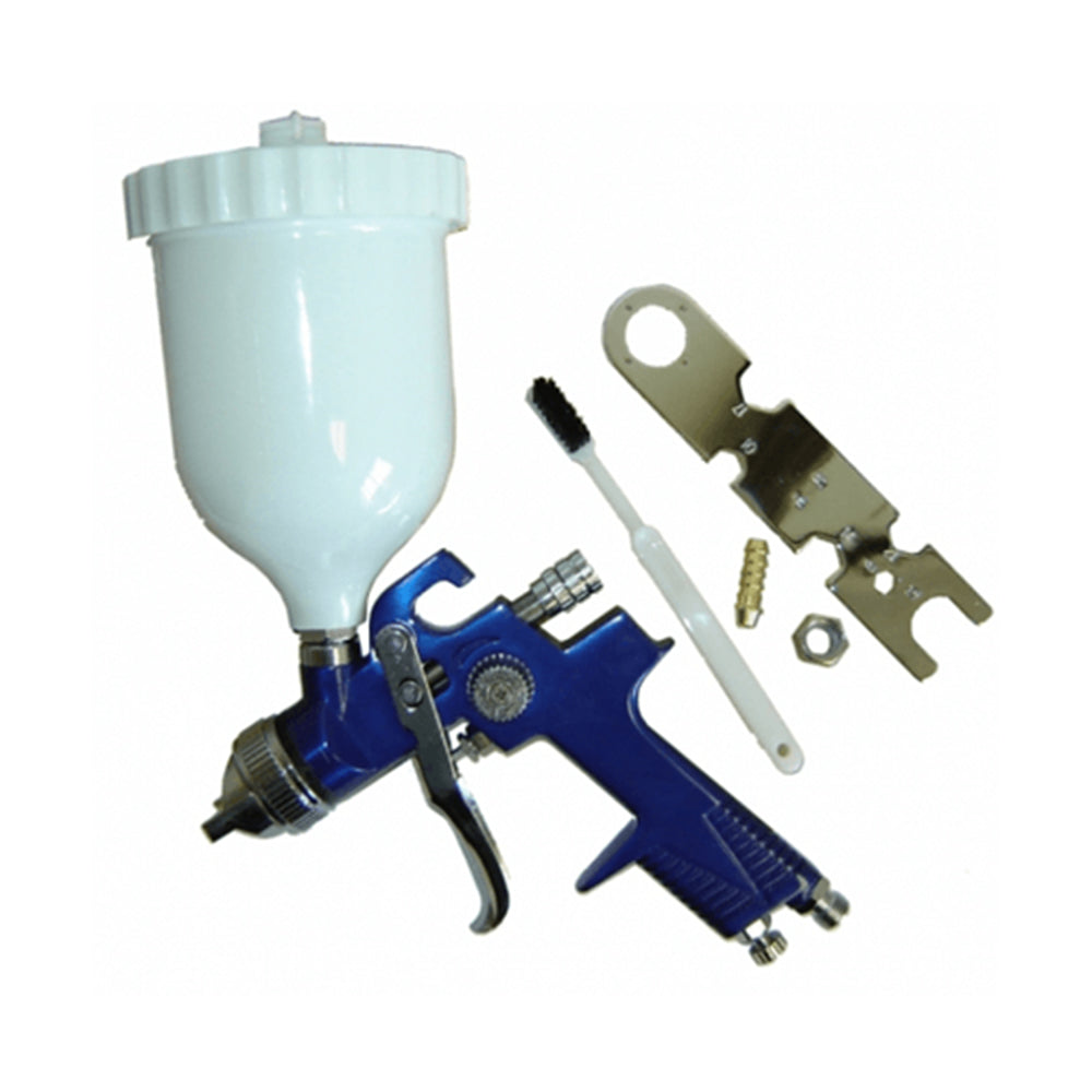 Pistol de vopsit HVLP, duza 1.2 mm, 250 ml, jet reglabil, presiune 1.5-3.0 bar – precizie si finisaj profesional