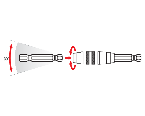 Adaptor unghiular biti Yato YT-04635 - imagine produs 5