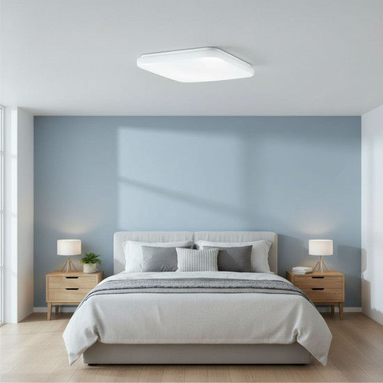 Plafoniera LED Slim Milky, 24W, 330x330x67mm, 6400K